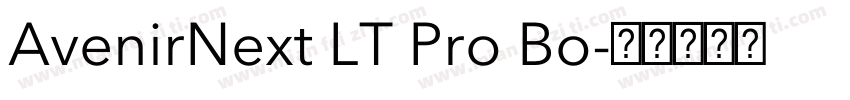 AvenirNext LT Pro Bo字体转换